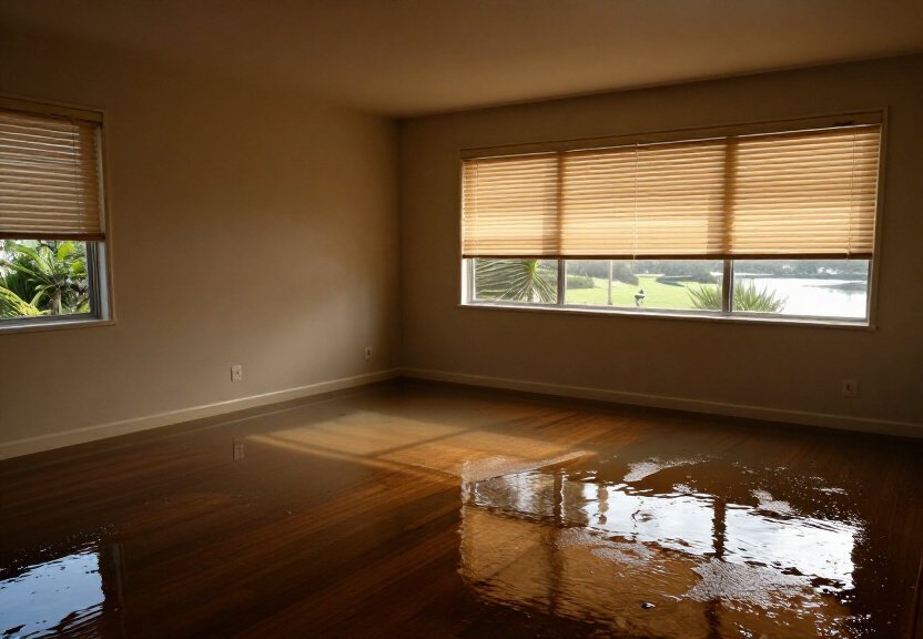 Flooded basement in Bellevue Hill before water extraction
